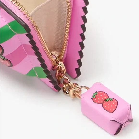 ♠️kate spade Bubble Gum 3D Small Card Holder, Pink Multi NWT